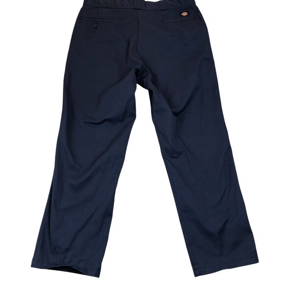 Dickies Men's Work Pants 40x32 874 Original Fit Navy Straight Chino Flat Front - Picture 2 of 11
